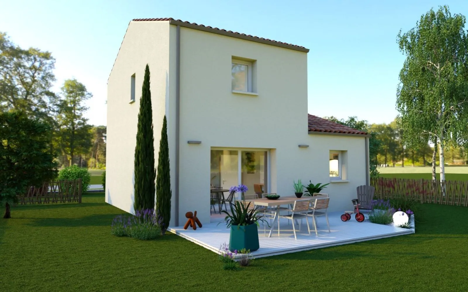 Projet de construction d'une maison 66.85 m² avec terrain à PAULX (44) à Paulx — photo 2