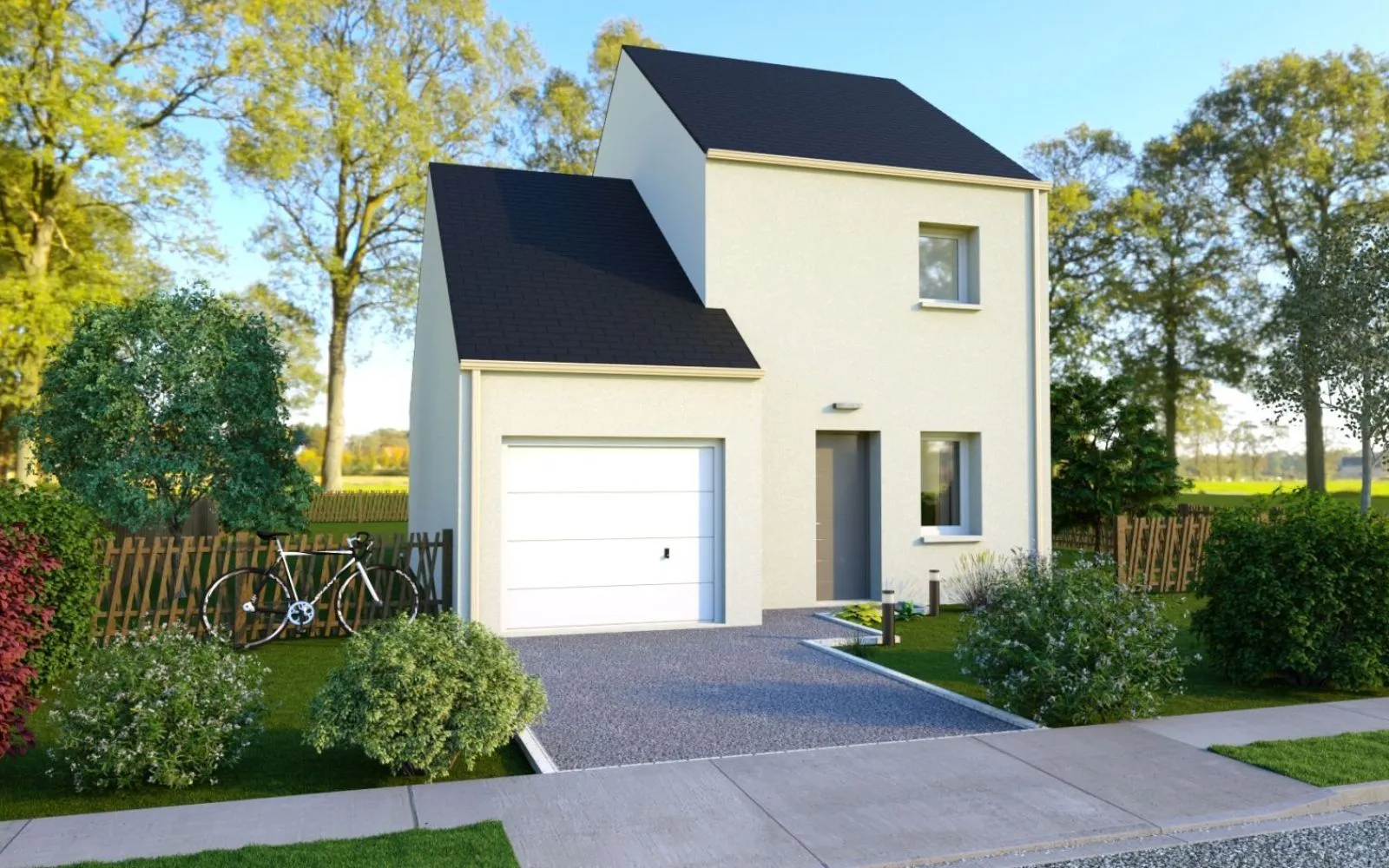 Projet de construction d'une maison 66.85 m² avec terrain à SAINT-NAZAIRE (44) à Saint-Nazaire — photo 1