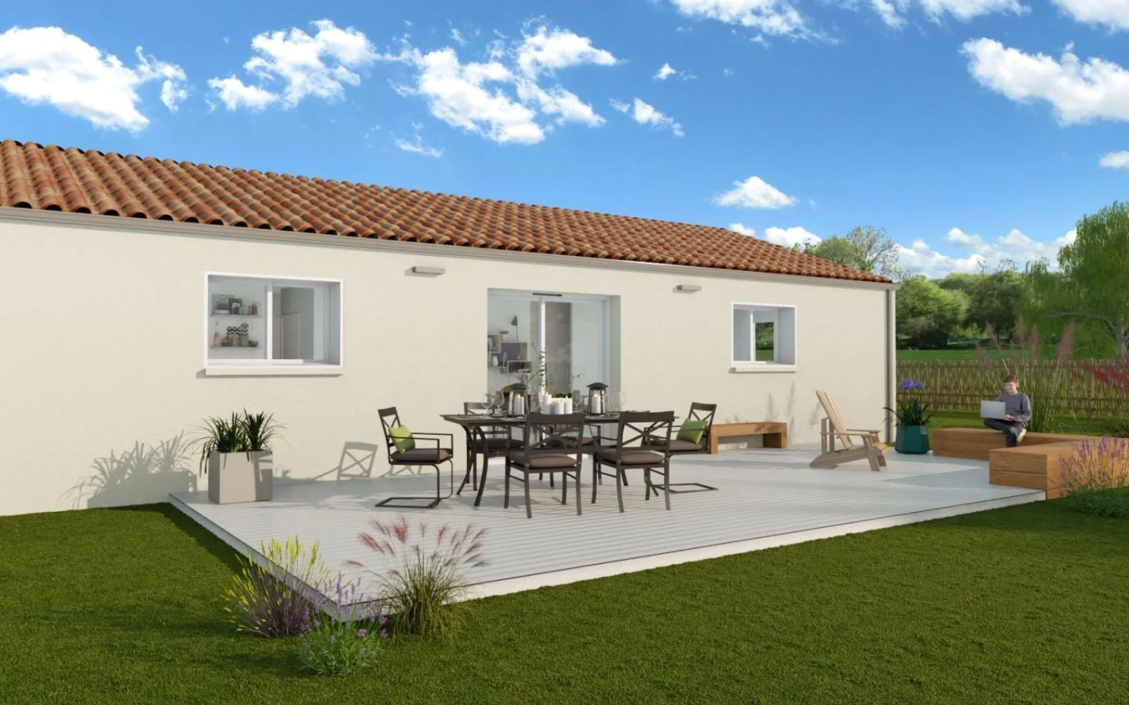 Projet de construction d'une maison 83.01 m² avec terrain à PAULX (44) à Paulx — photo 2