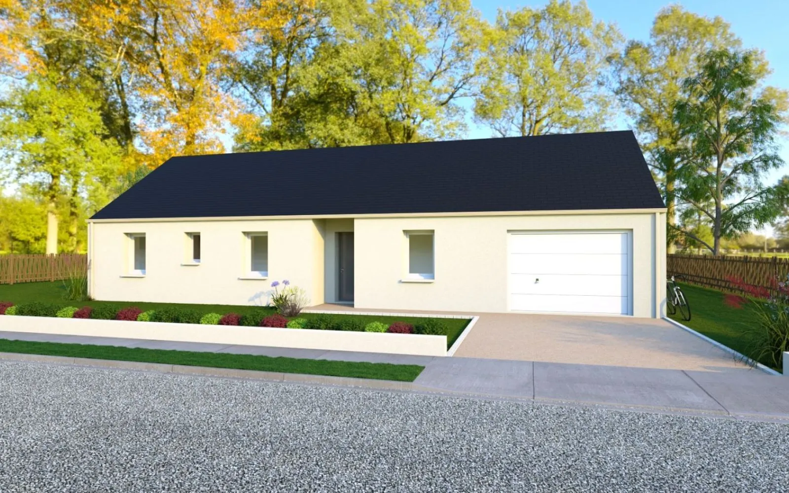 Projet de construction d'une maison 83.01 m² avec terrain à FRESNAY-EN-RETZ (44) à Fresnay-en-Retz — photo 1