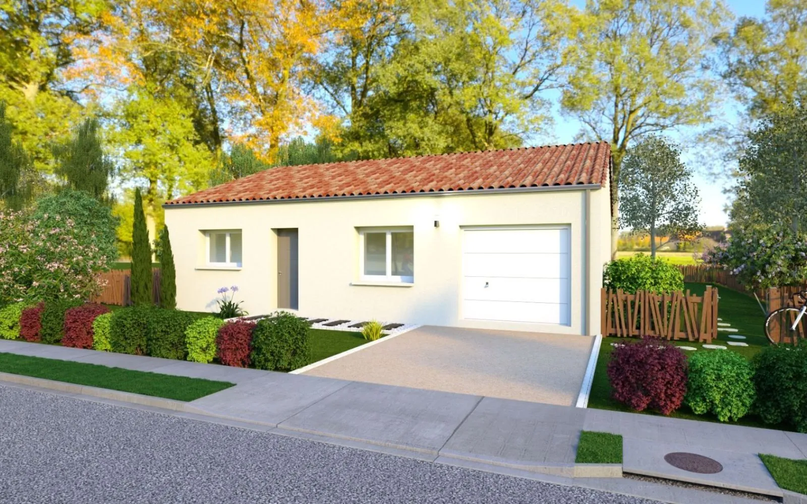 Projet de construction d'une maison 89.5 m² avec terrain à PAULX (44) à Paulx — photo 1