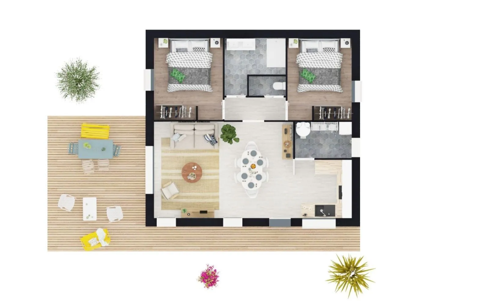 Projet de construction d'une maison 60 m² avec terrain à LA PLAINE-SUR-MER (44) à La Plaine-sur-Mer — photo 3