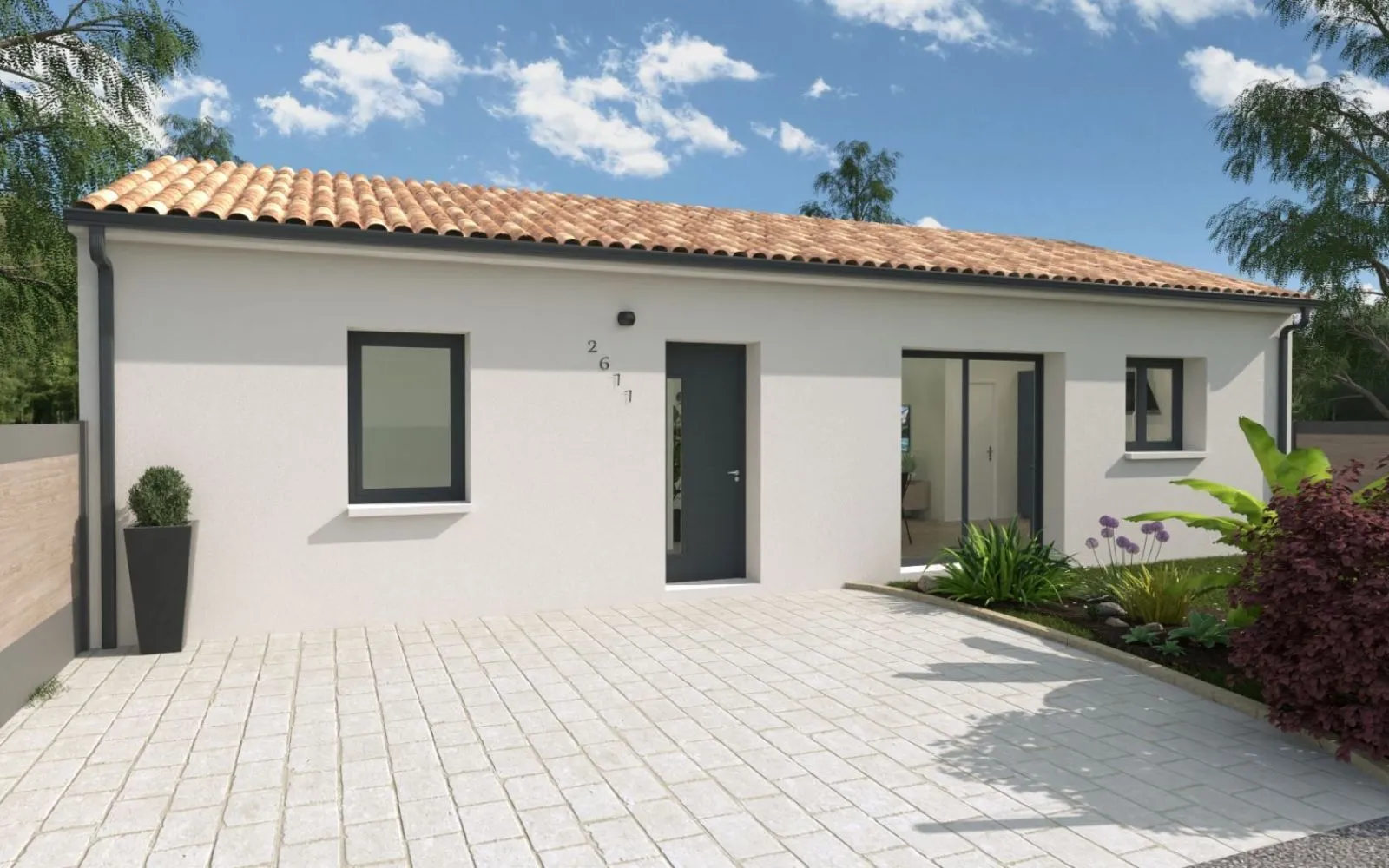 Projet de construction d'une maison 66 m² avec terrain à SAINT-HILAIRE-DE-CHALEONS (44) à Saint-Hilaire-de-Chaléons — photo 1