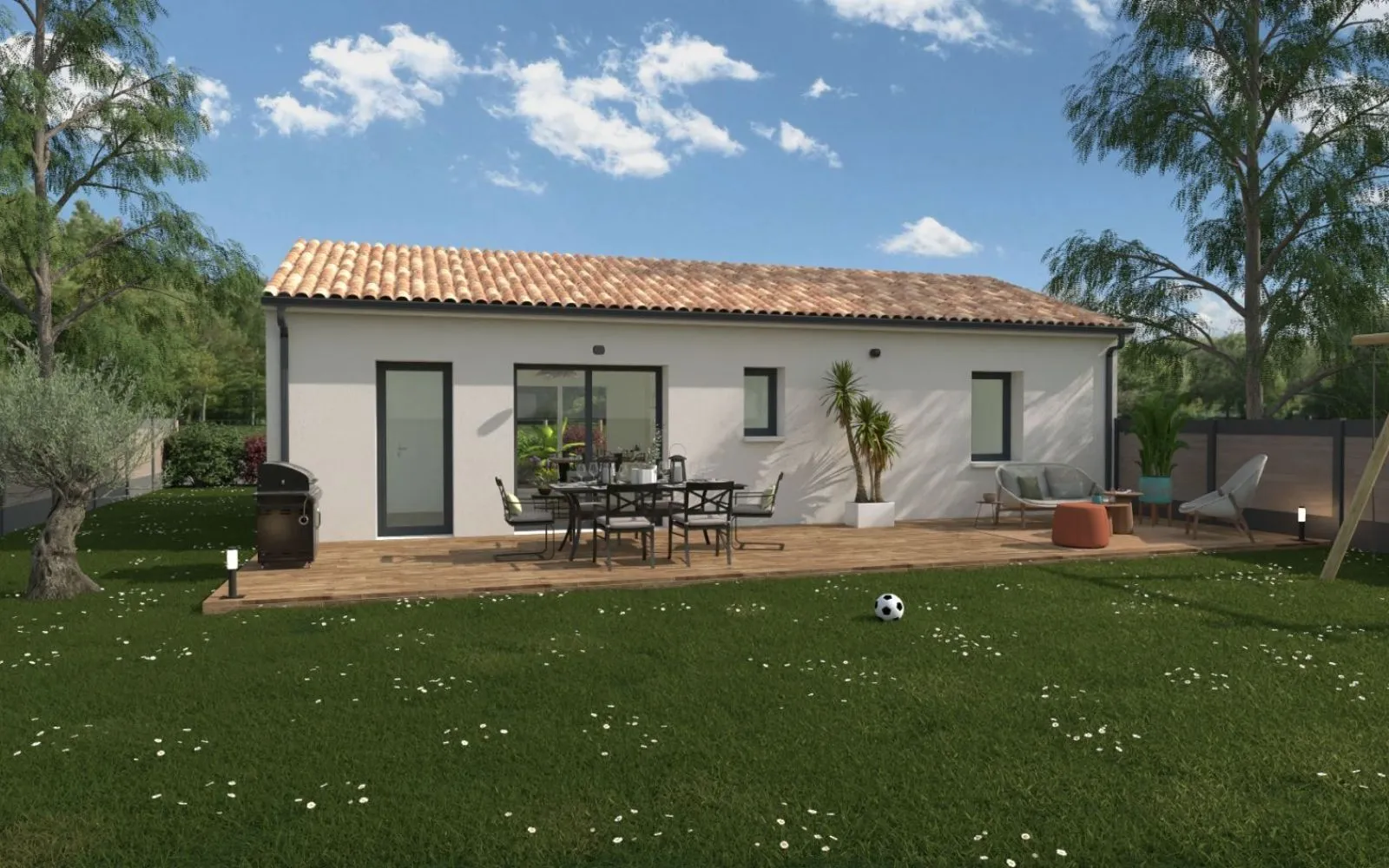 Projet de construction d'une maison 66 m² avec terrain à SAINT-HILAIRE-DE-CHALEONS (44) à Saint-Hilaire-de-Chaléons — photo 2