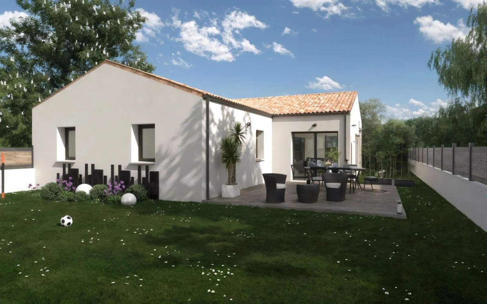 Projet de construction d'une maison 86 m² avec terrain à SAINT-HILAIRE-DE-CHALEONS (44) à Saint-Hilaire-de-Chaléons — photo 2