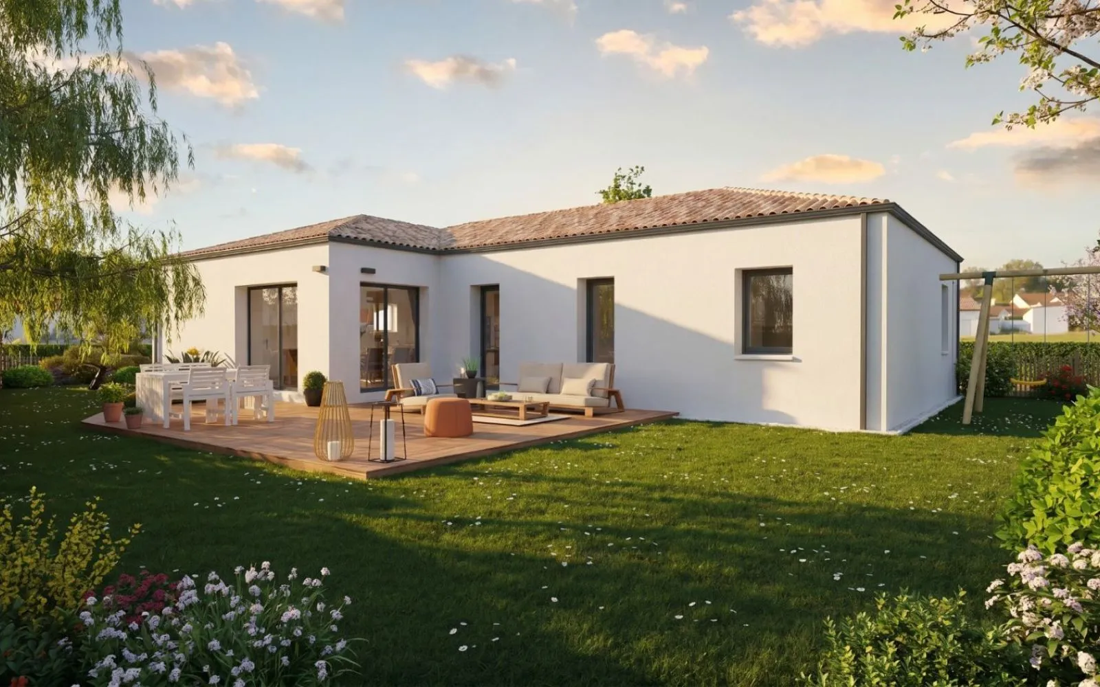 Projet de construction d'une maison 96 m² avec terrain à SAINT-COLOMBAN (44) à Saint-Colomban — photo 1