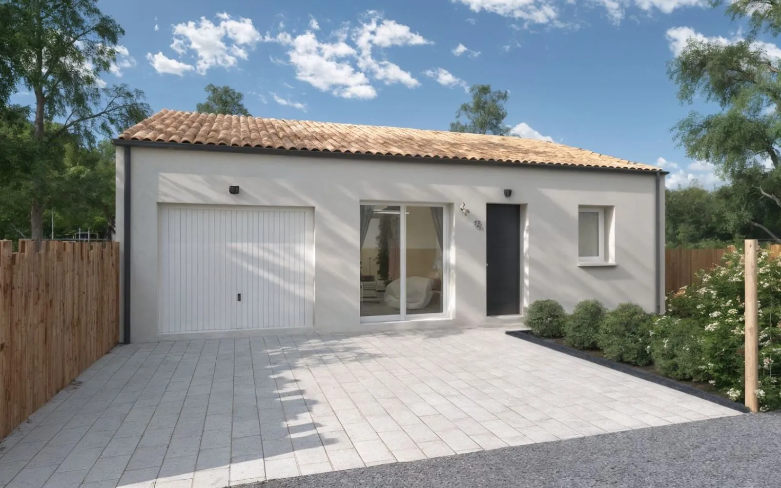 Projet de construction d'une maison 66 m² avec terrain à SAINT-HILAIRE-DE-CHALEONS (44) à Saint-Hilaire-de-Chaléons — photo 1