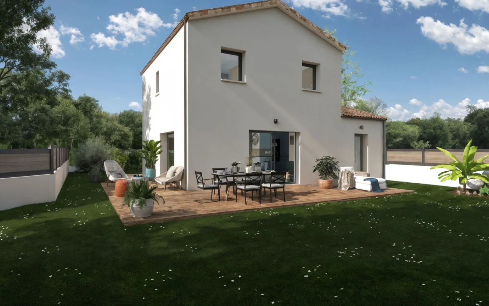 Projet de construction d'une maison 102 m² avec terrain à PONT-SAINT-MARTIN (44) à Pont-Saint-Martin — photo 2