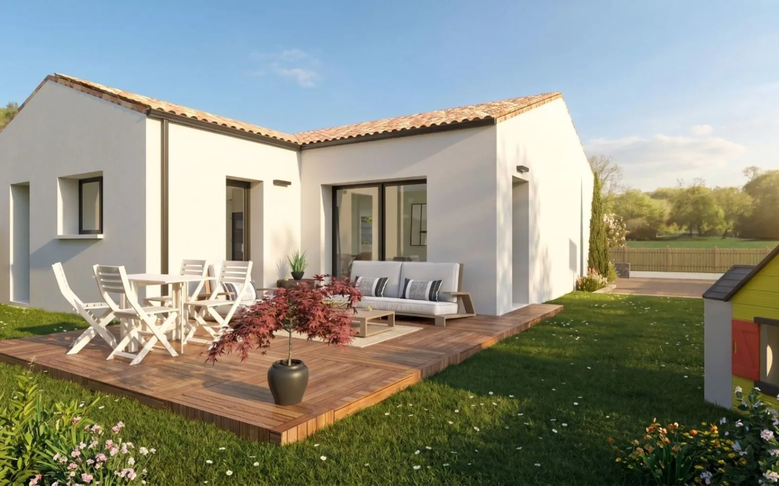 Projet de construction d'une maison 75 m² avec terrain à FRESNAY-EN-RETZ (44) à Fresnay-en-Retz — photo 2