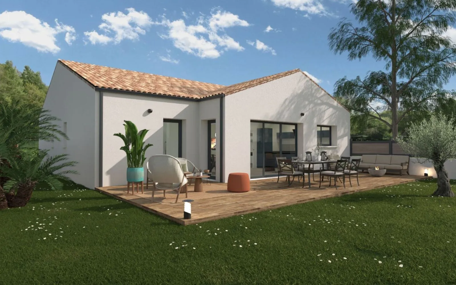 Projet de construction d'une maison 106 m² avec terrain à SAINT-VIAUD (44) à Saint-Viaud — photo 2