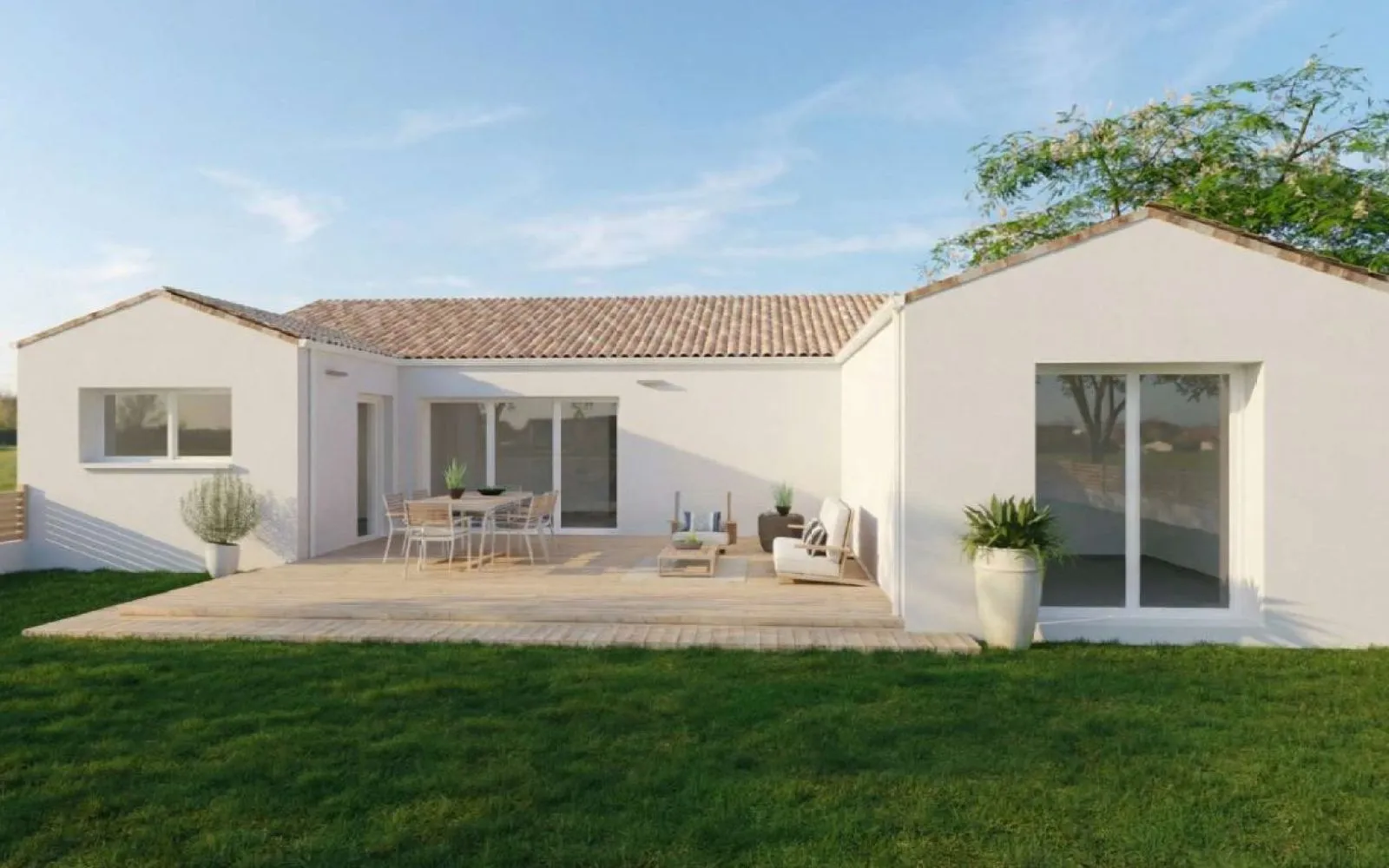 Projet de construction d'une maison 108.69 m² avec terrain à SAINT-URBAIN (85) à Saint-Urbain — photo 1