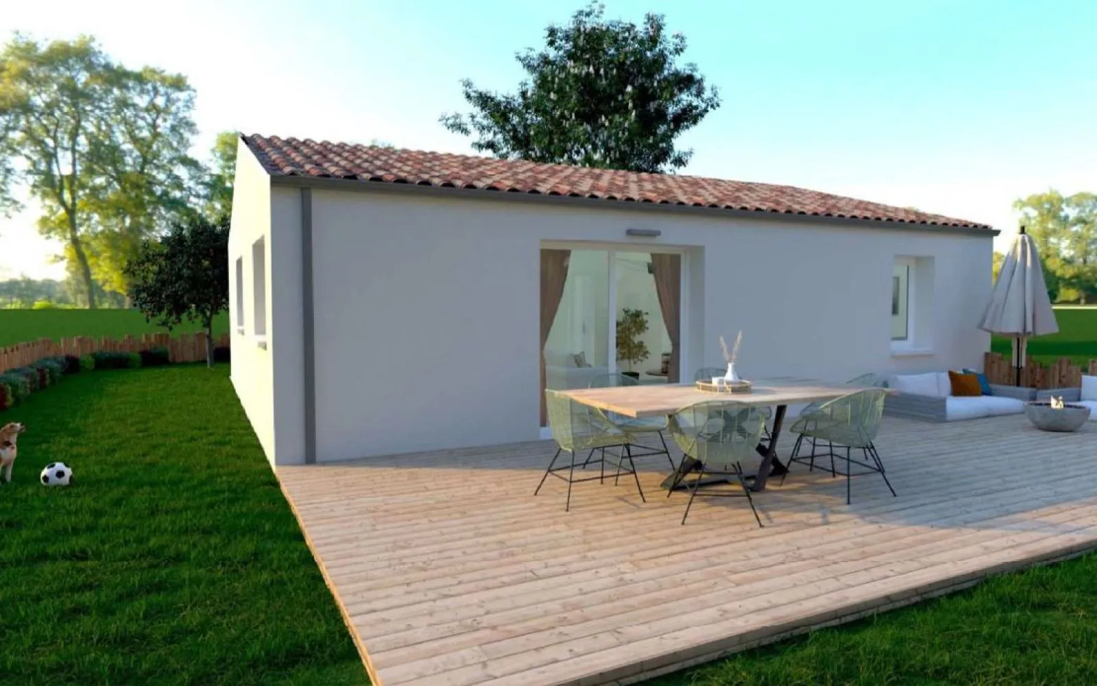 Projet de construction d'une maison 73.63 m² avec terrain à SAINT-URBAIN (85) à Saint-Urbain — photo 2
