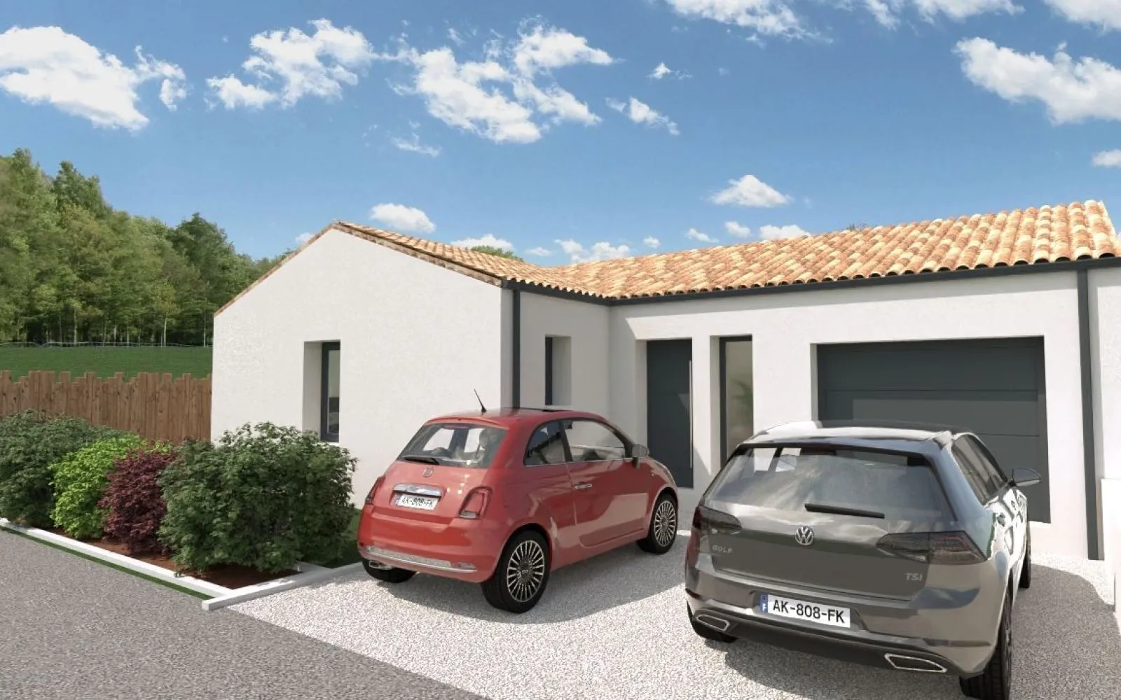 Projet de construction d'une maison 80 m² avec terrain à BELLEVILLE-SUR-VIE (85) à Belleville-sur-Vie — photo 1
