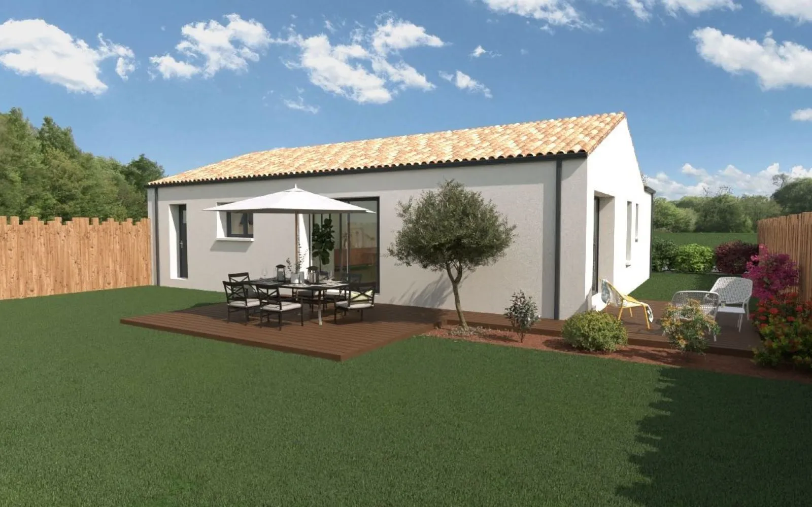 Projet de construction d'une maison 80 m² avec terrain à BELLEVILLE-SUR-VIE (85) à Belleville-sur-Vie — photo 2