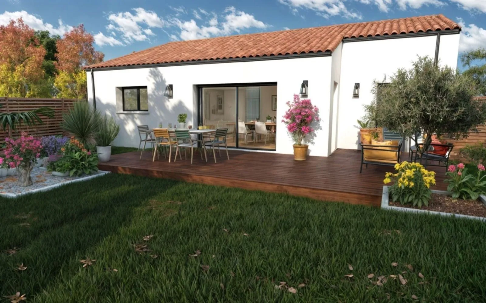 Projet de construction d'une maison 102 m² avec terrain à BEAUFOU (85) à Beaufou — photo 1
