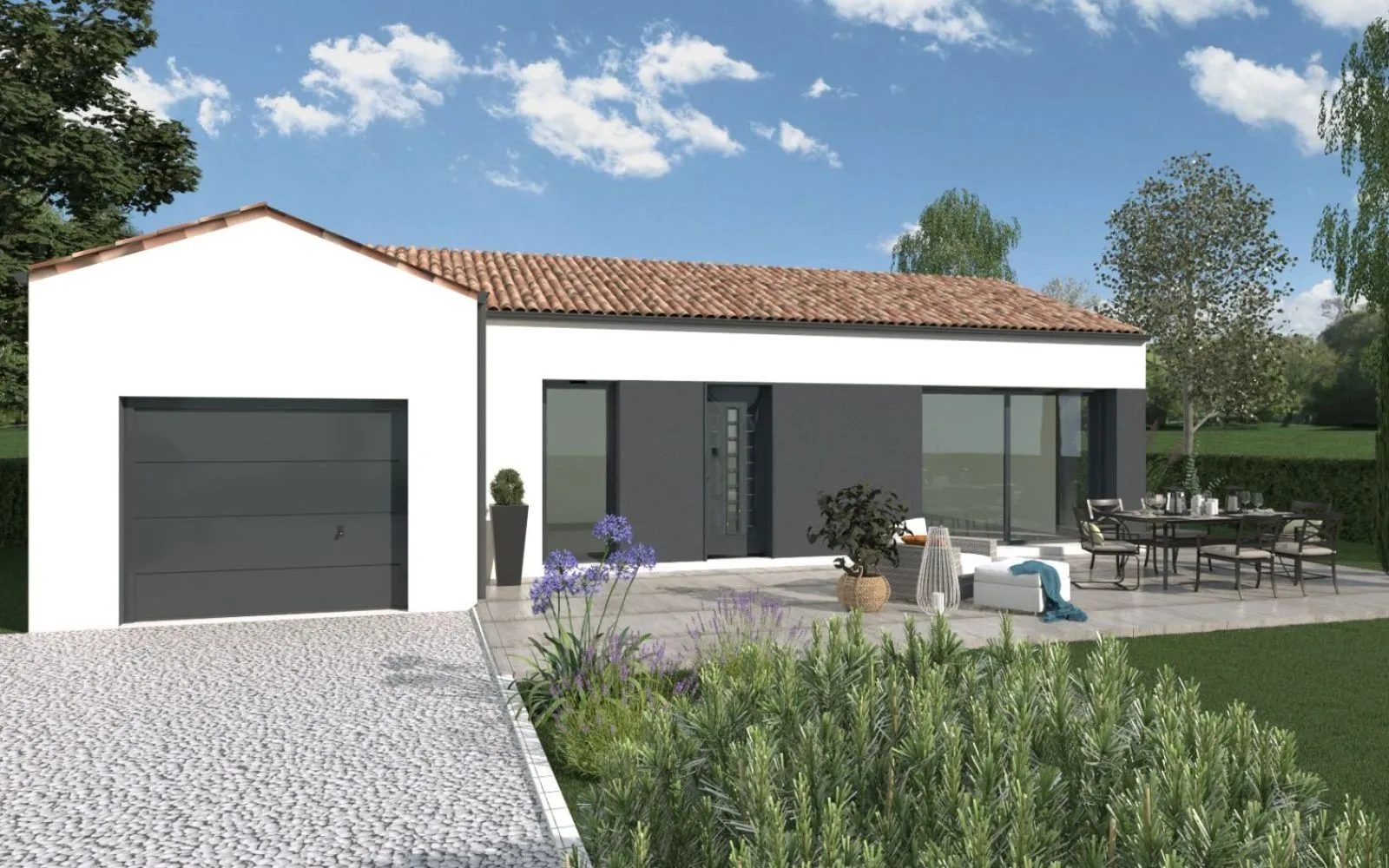 Projet de construction d'une maison 102 m² avec terrain à DOMPIERRE-SUR-YON (85) à Dompierre-sur-Yon — photo 2