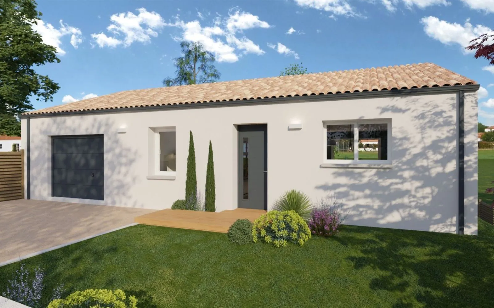 Projet de Construction – Maison 3 Chambres avec Garage & Terrasse à Moutiers-les-Mauxfaits — photo 1