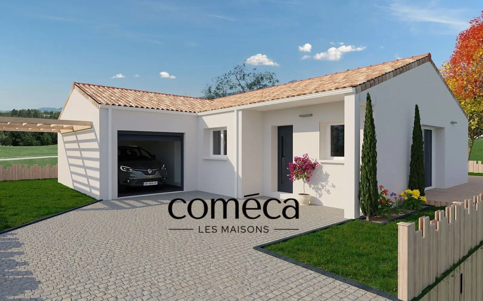 Maison plain-pied de 95 m² avec un terrain de 300m² à MOUTIERS LES MAUXFAITS en Vendée à Moutiers-les-Mauxfaits — photo 1