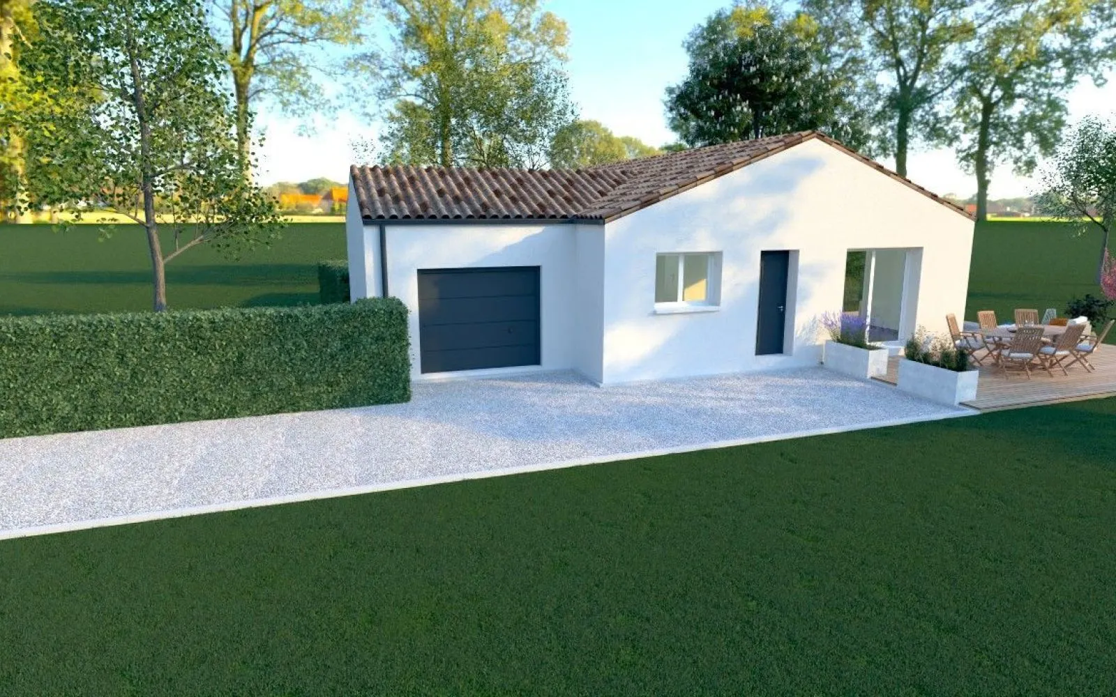 Projet de construction d'une maison 82 m² avec terrain à LA PLAINE-SUR-MER (44) à La Plaine-sur-Mer — photo 1