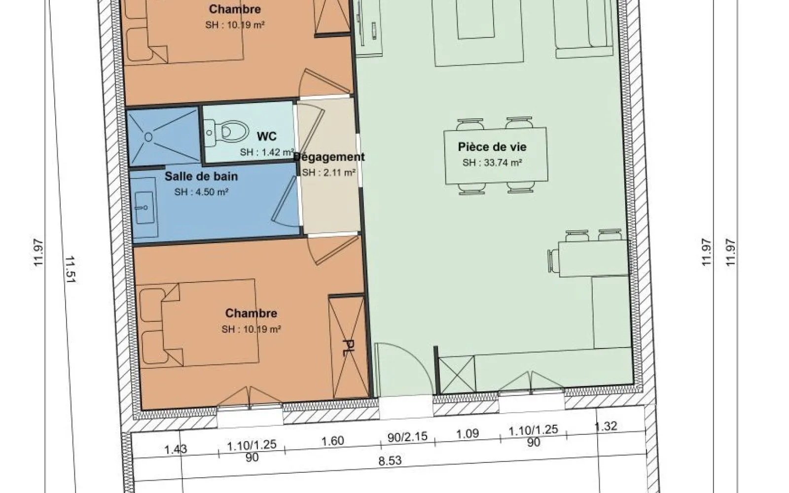 Projet de construction d'une maison 62.5 m² avec terrain à LE FENOUILLER (85) à Le Fenouiller — photo 3