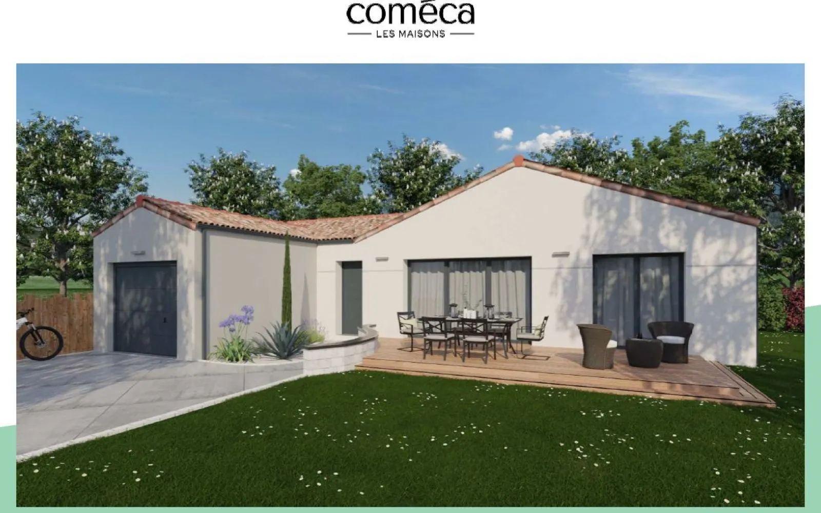 Projet de construction d'une maison 87.04 m² avec terrain à SAINT-JEAN-DE-MONTS (85) à Saint-Jean-de-Monts — photo 1