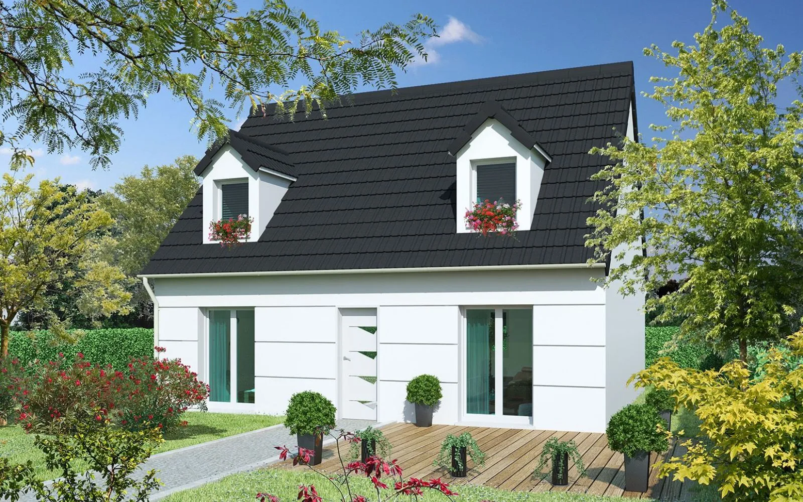 Faites construire votre maison 108.18 m² avec terrain à LORREZ-LE-BOCAGE-PREAUX (77) ! à Lorrez-le-Bocage-Préaux — photo 1