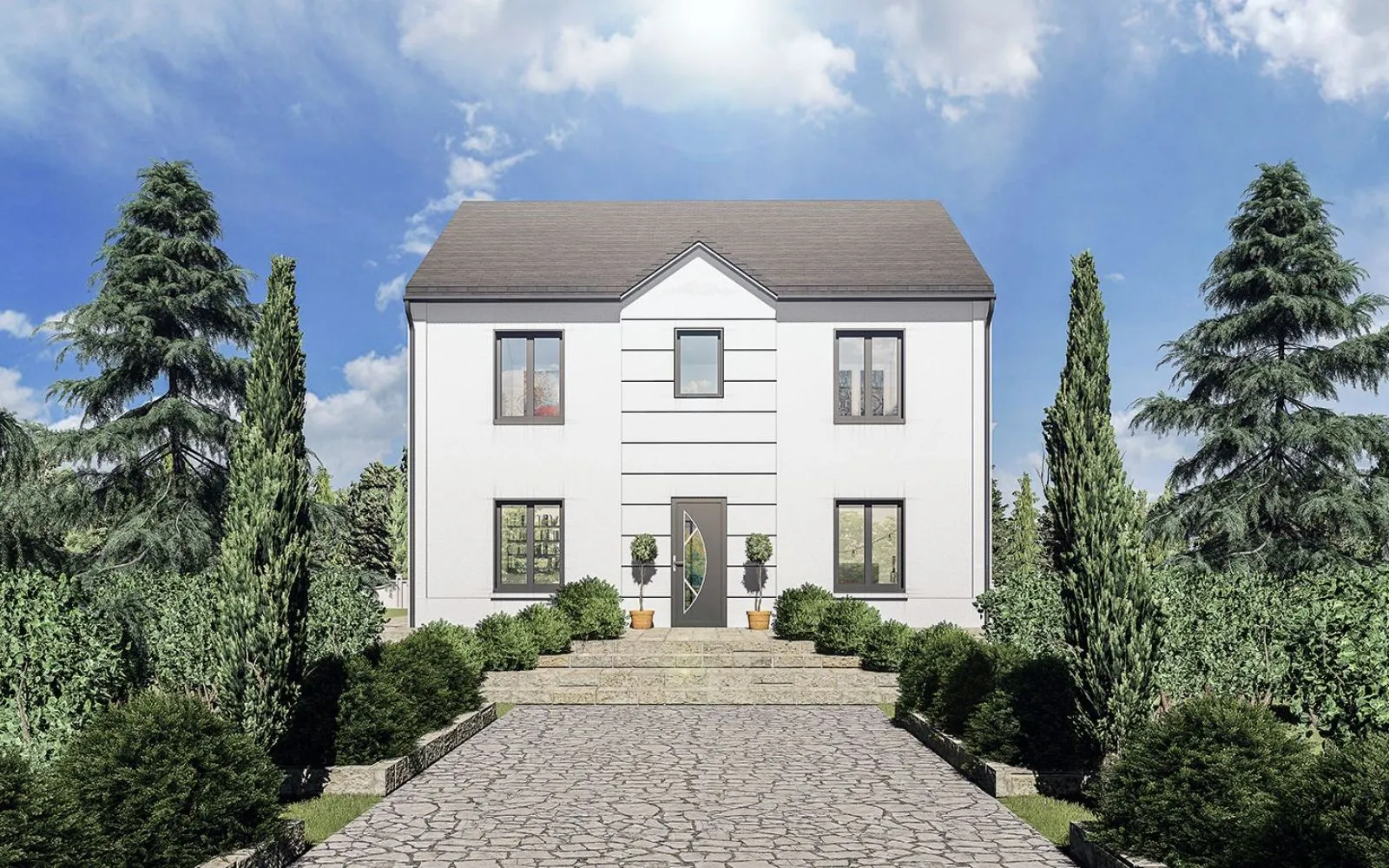 Faites construire votre maison 121.92 m² avec terrain à COURVILLE-SUR-EURE (28) ! à Courville-sur-Eure — photo 1