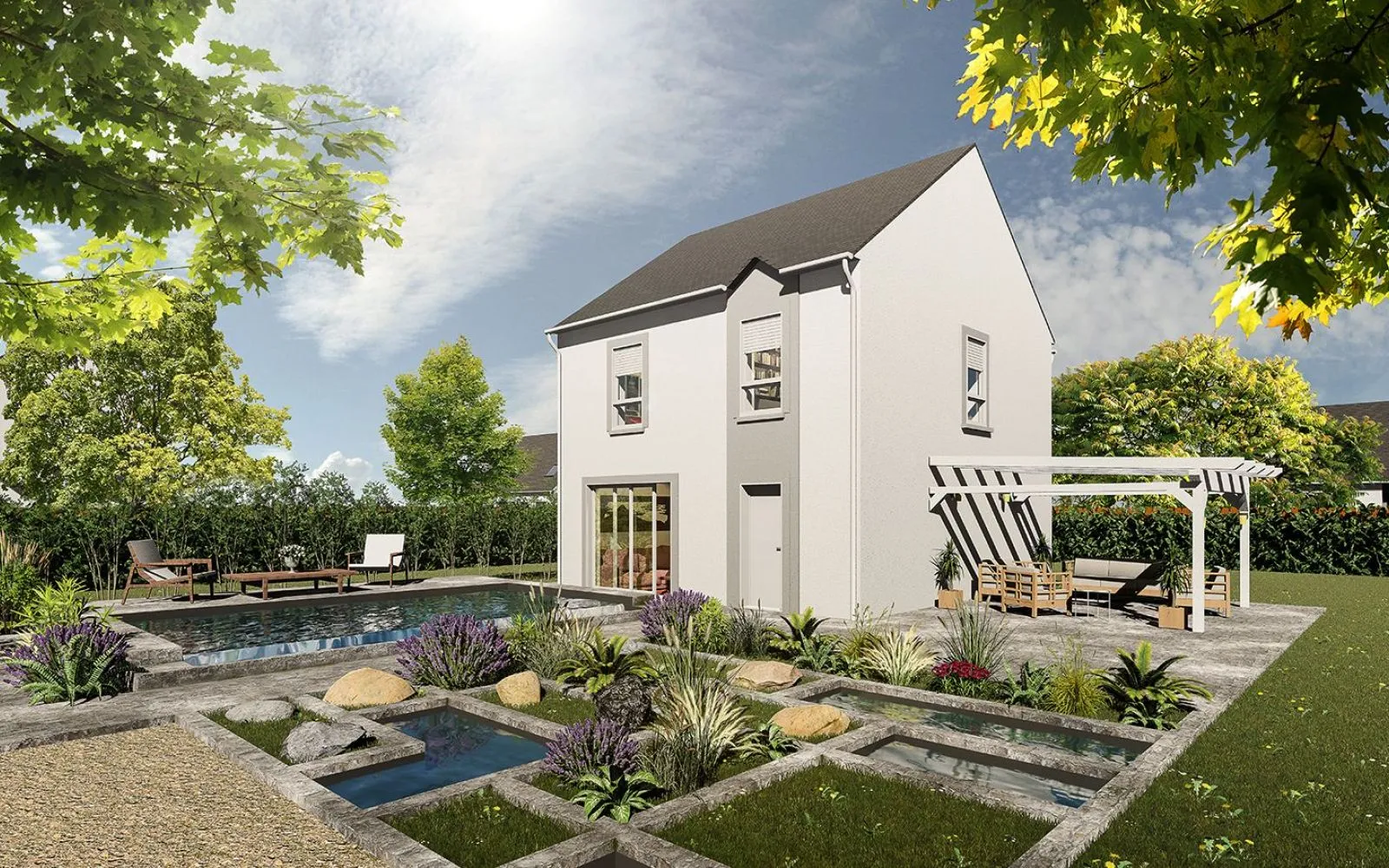 Faites construire votre maison 84.45 m² avec terrain à BERCHERES-SAINT-GERMAIN (28) ! à Berchères-Saint-Germain — photo 1