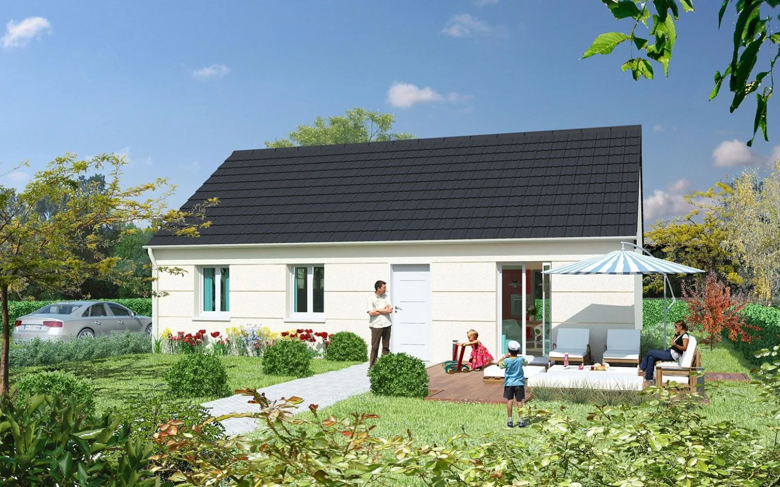 Faites construire votre maison 85.86 m² avec terrain à BALLANCOURT-SUR-ESSONNE (91) ! à Ballancourt-sur-Essonne — photo 1
