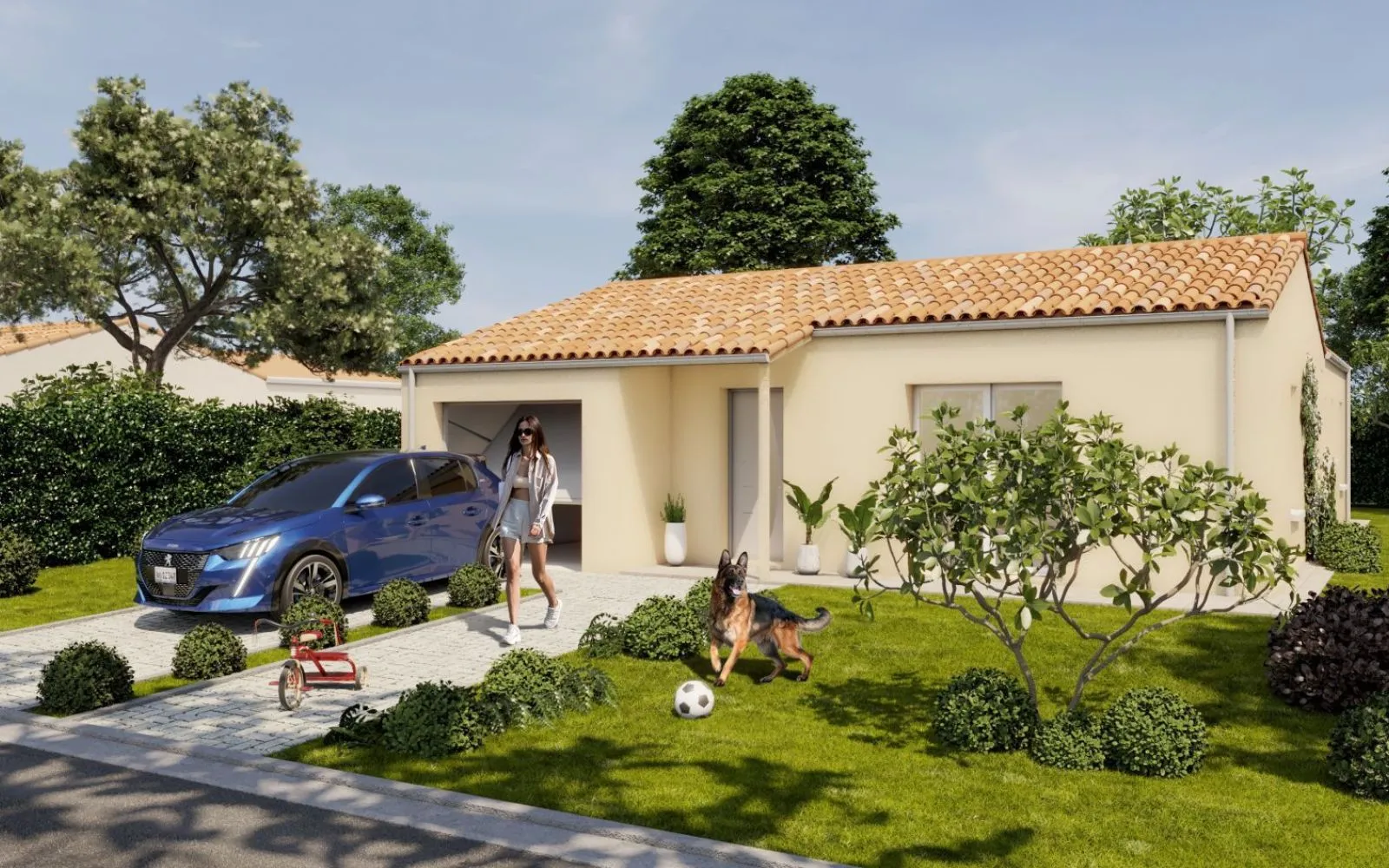 Maison 87.18 m² avec terrain à JAUNAY-MARIGNY à Jaunay-Marigny — photo 1