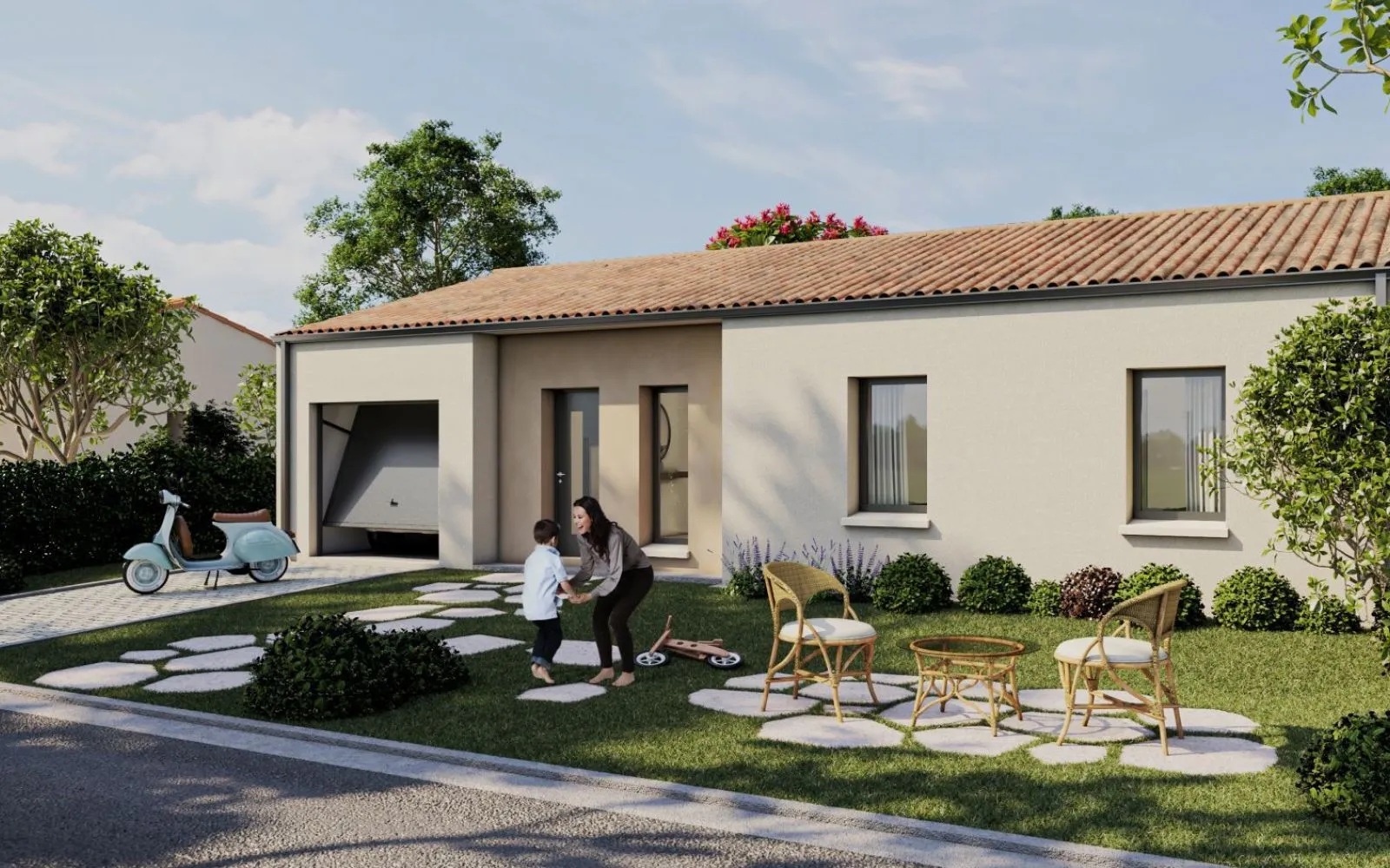 Maison 89.21 m² avec terrain à JAUNAY-MARIGNY à Jaunay-Marigny — photo 1