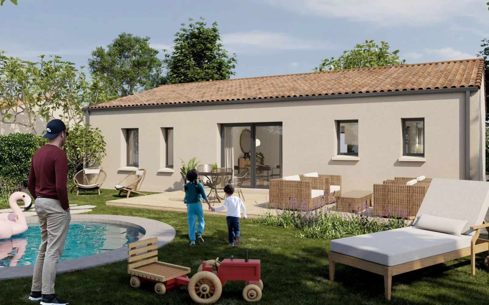 Maison 89.21 m² avec terrain à JAUNAY-MARIGNY à Jaunay-Marigny — photo 2