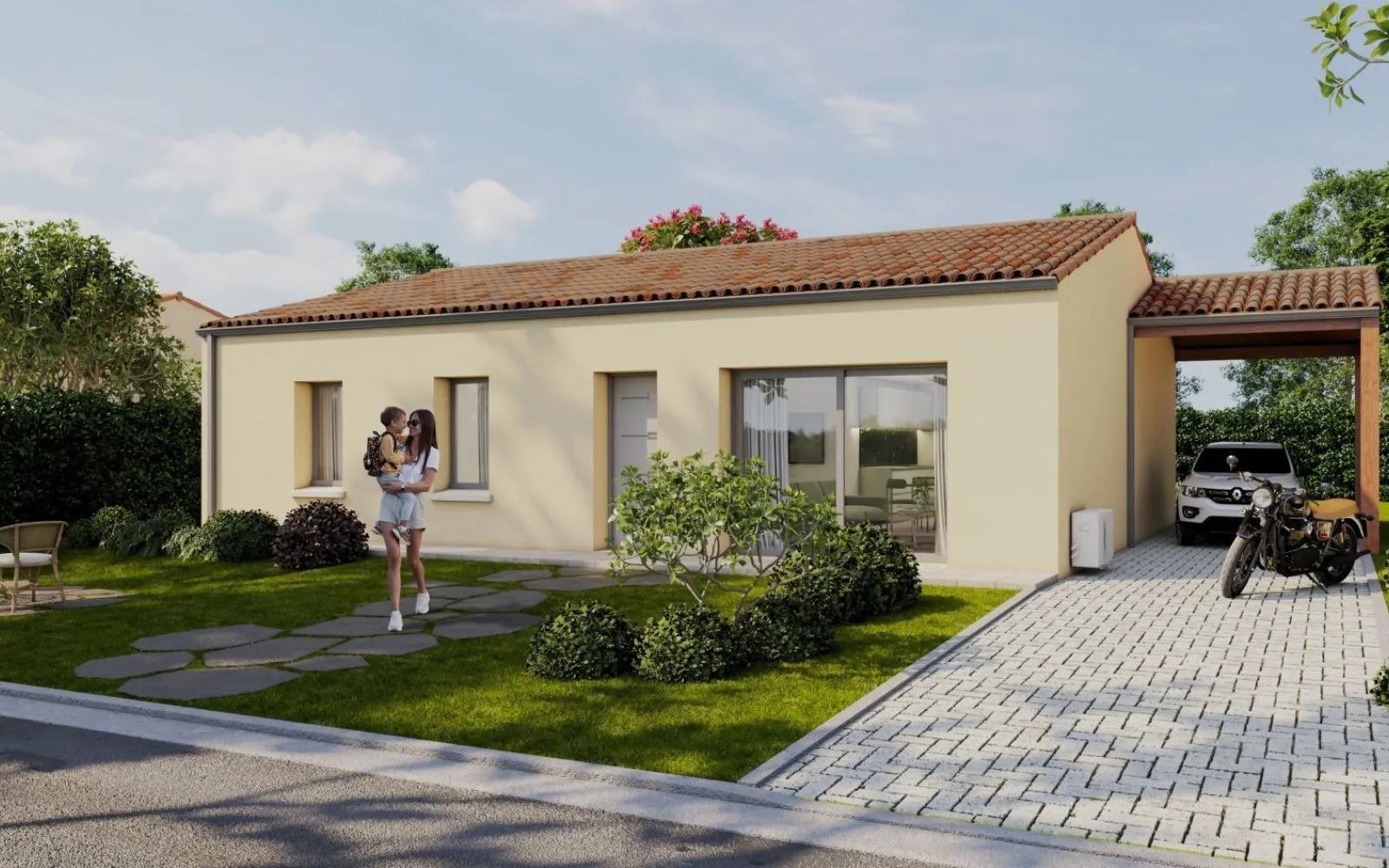 Maison 93 m² avec terrain à SAINT-JULIEN-L'ARS à Saint-Julien-l'Ars — photo 1