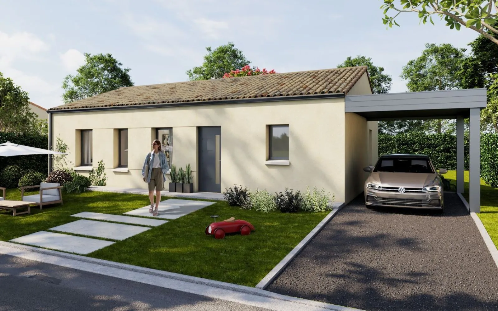 Maison 89 m² avec terrain à SAINT-JULIEN-L'ARS à Saint-Julien-l'Ars — photo 1