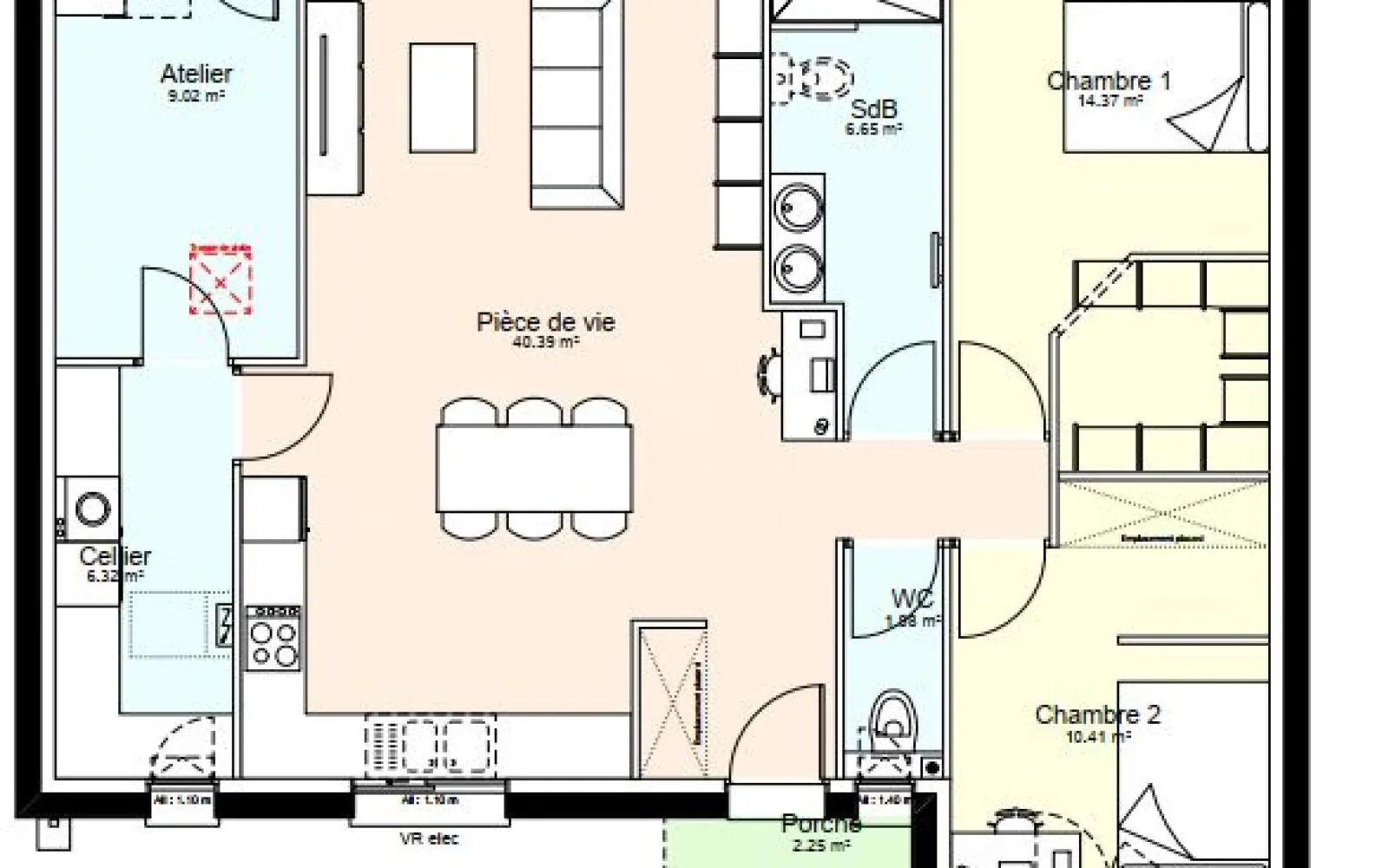 Maison 89 m² avec terrain à SAINT-LIN à Saint-Lin — photo 4