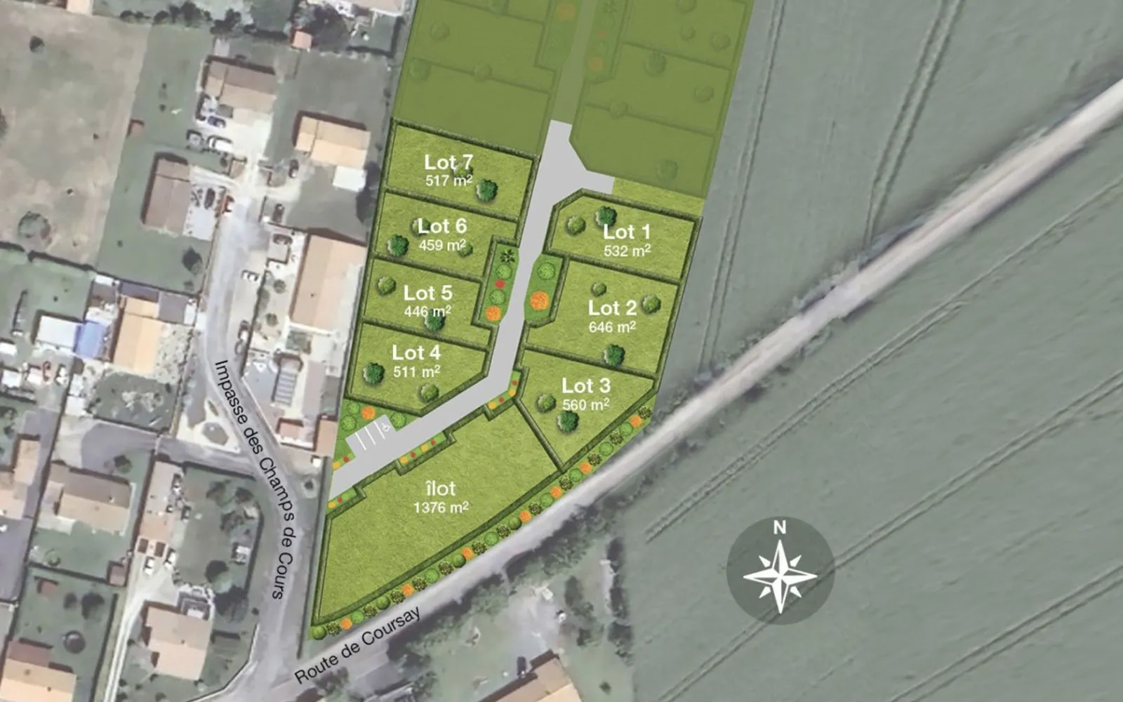 Terrain de 515 m² à VILLIERS-EN-PLAINE à Villiers-en-Plaine — photo 2