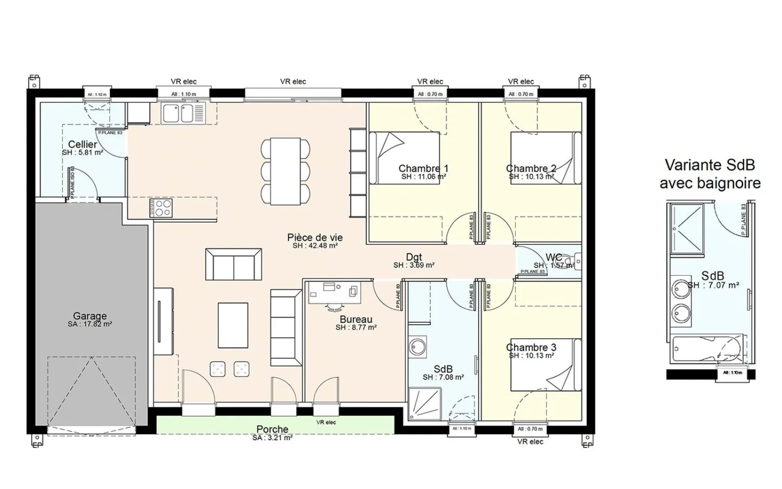 Maison 100.72 m² avec terrain à POMPAIRE à Pompaire — photo 3