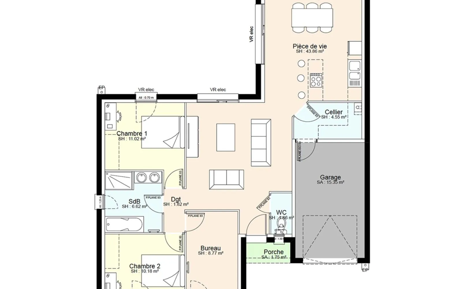 Maison 88.48 m² avec terrain à SAINT-MARC-LA-LANDE à Saint-Marc-la-Lande — photo 3