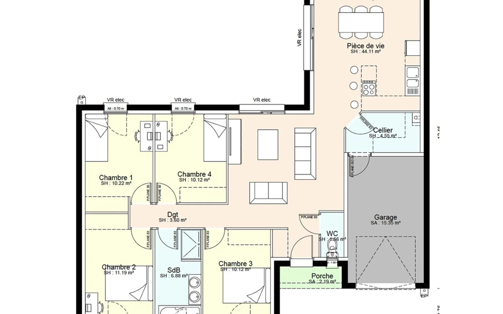 Maison 102.45 m² avec terrain à SAINT-VARENT à Saint-Varent — photo 3