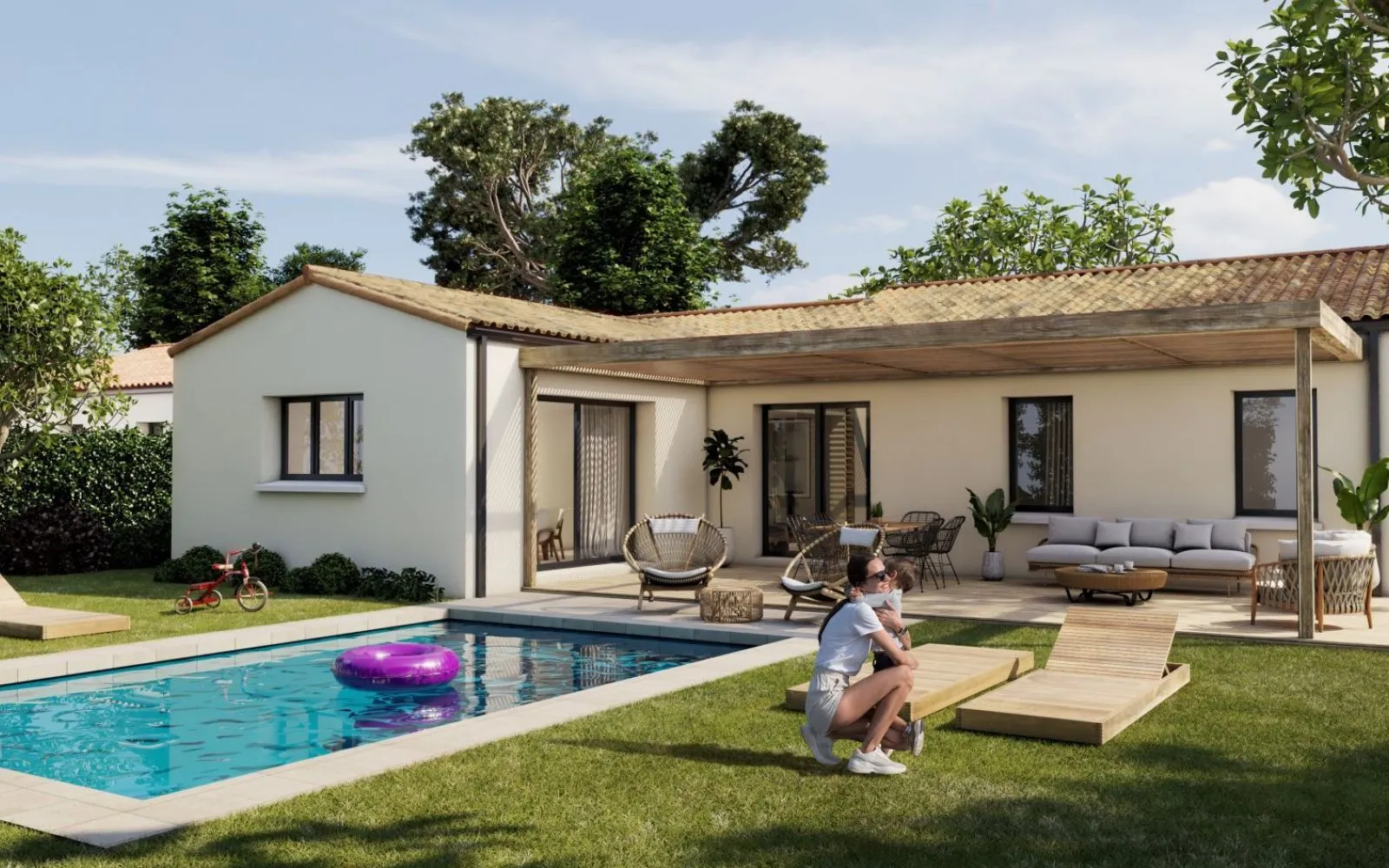 Maison 102.6 m² avec terrain à LA CHAPELLE-THIREUIL à La Chapelle-Thireuil — photo 2