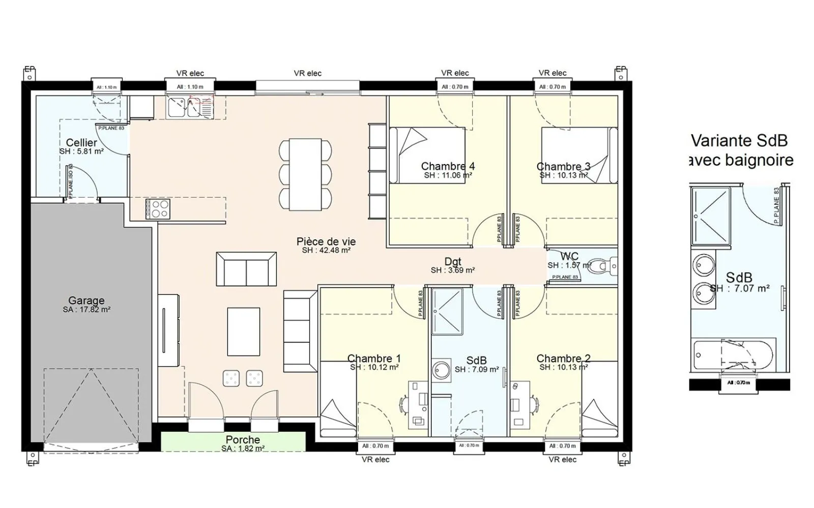 Maison 102.08 m² avec terrain à AMAILLOUX à Amailloux — photo 3