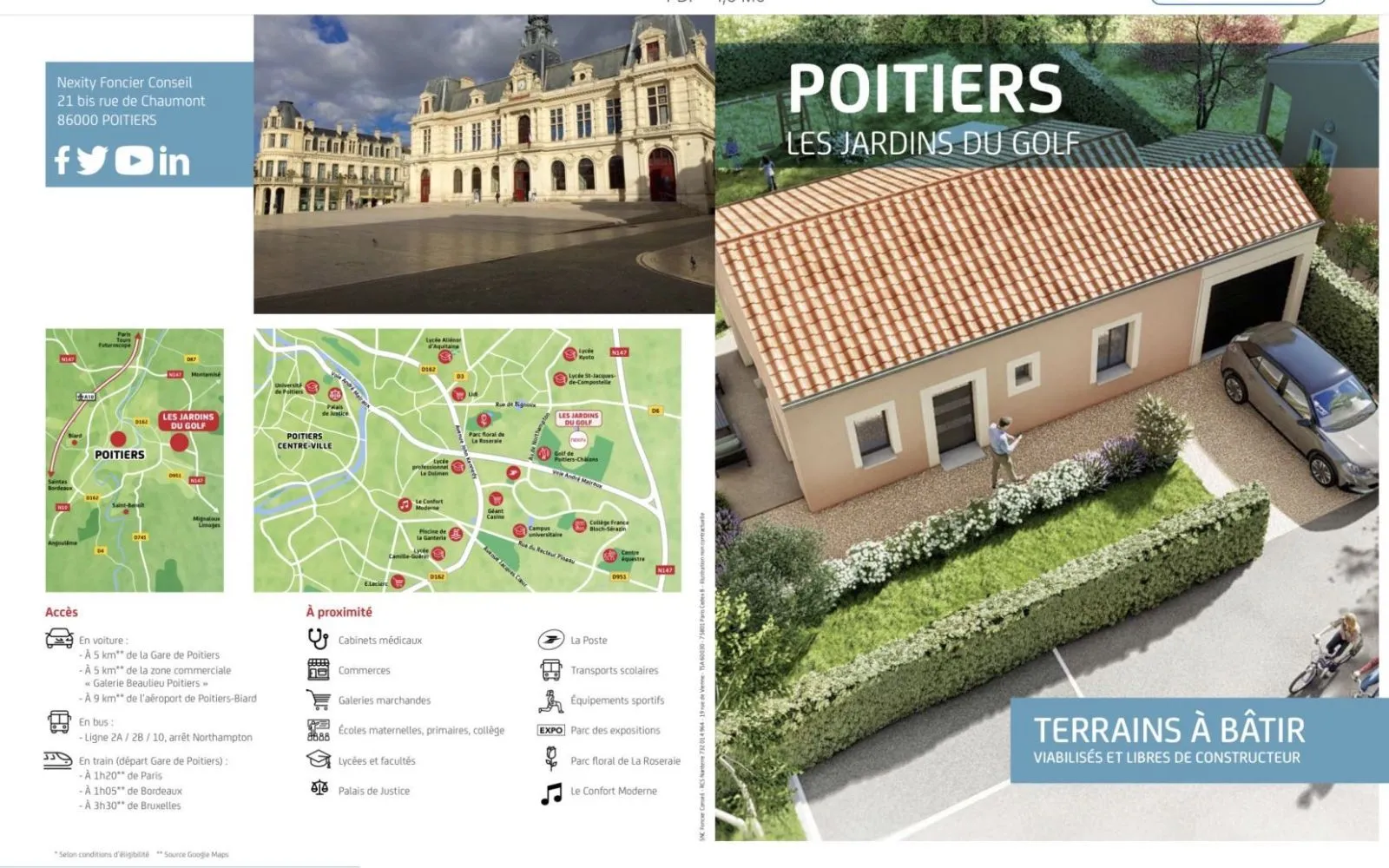 Terrain de 303 m² à POITIERS à Poitiers — photo 1