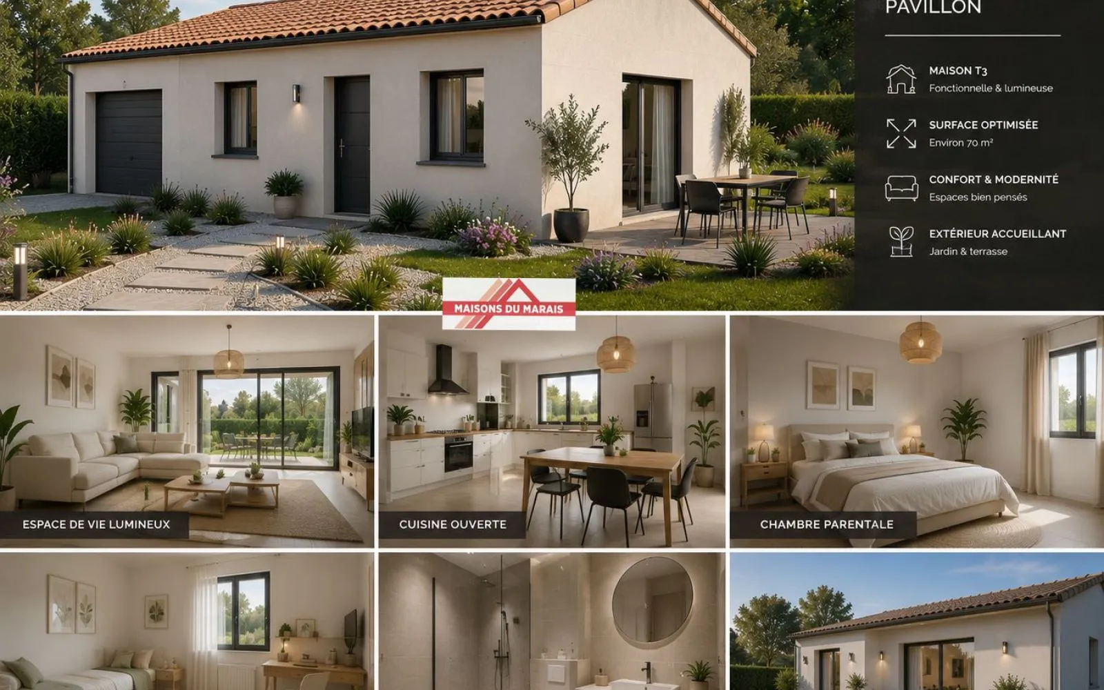 Maison 71 m² avec terrain à SURGERES à Surgères — photo 1