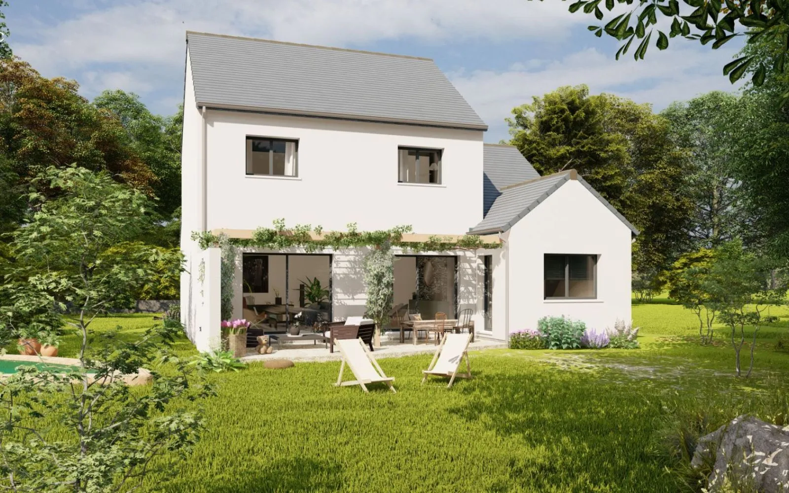 Maison 117.11 m² avec terrain à NOYANT-LA-GRAVOYERE (49) à Noyant-la-Gravoyère — photo 2