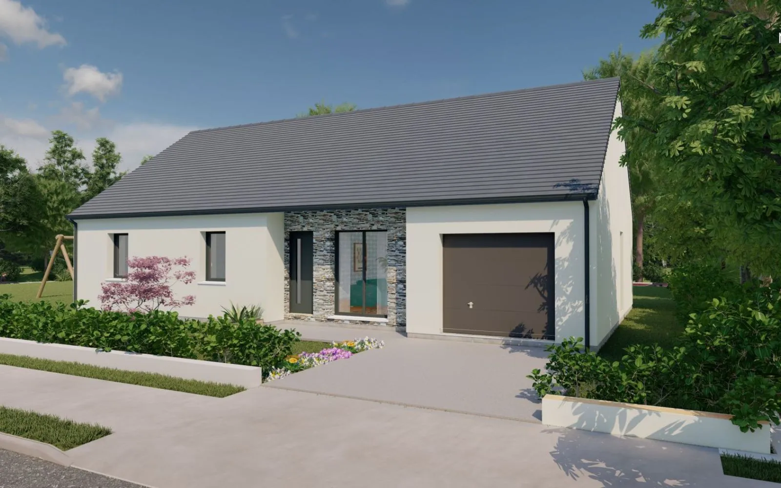 Maison 101.58 m² avec terrain à NOYANT-LA-GRAVOYERE (49) à Noyant-la-Gravoyère — photo 1