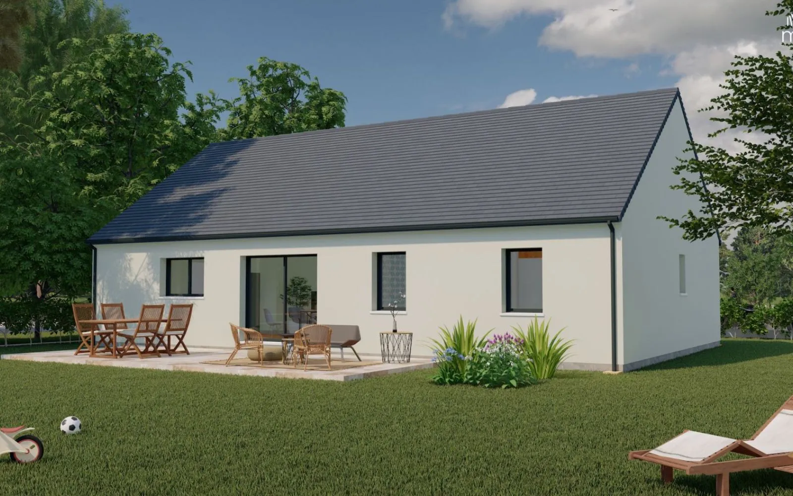 Maison 101.58 m² avec terrain à NOYANT-LA-GRAVOYERE (49) à Noyant-la-Gravoyère — photo 2