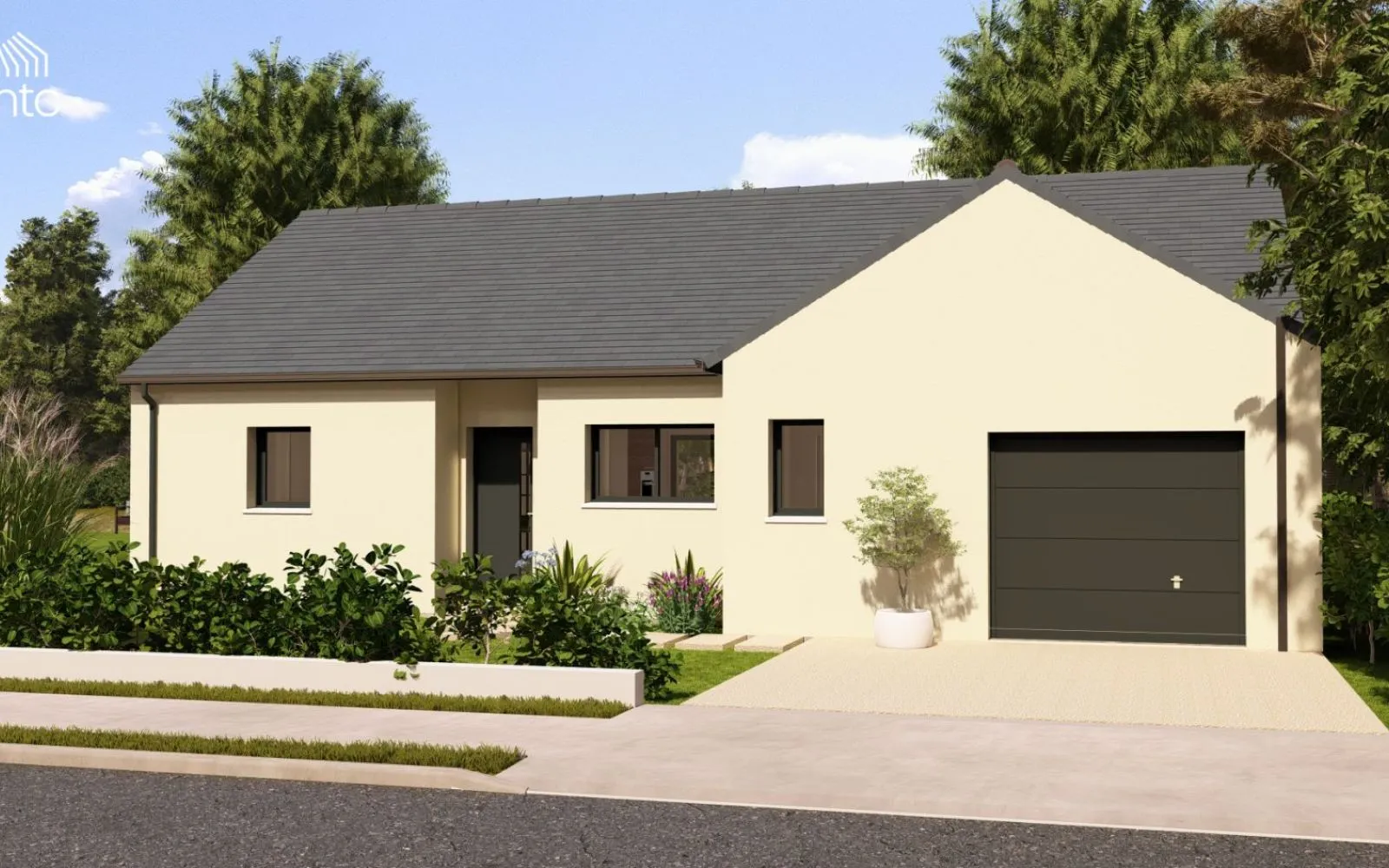 Maison 96 m² avec terrain à SAINT-GEORGES-SUR-LAYON (49) à Saint-Georges-sur-Layon — photo 1