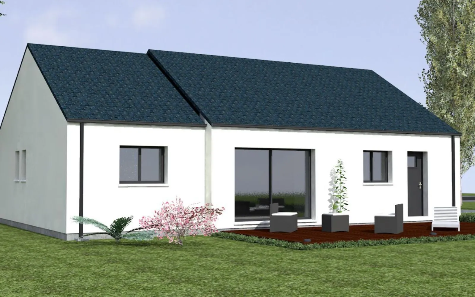 Maison 93.54 m² avec terrain à MARTIGNE-BRIAND (49) à Martigné-Briand — photo 2