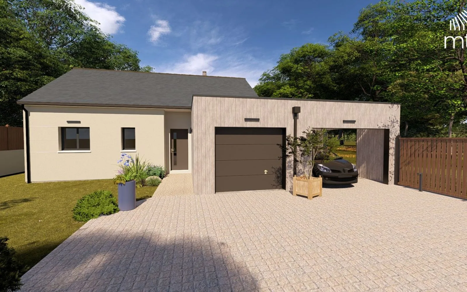 Maison 80.17 m² avec terrain à BELLIGNE (44) à Belligné — photo 1