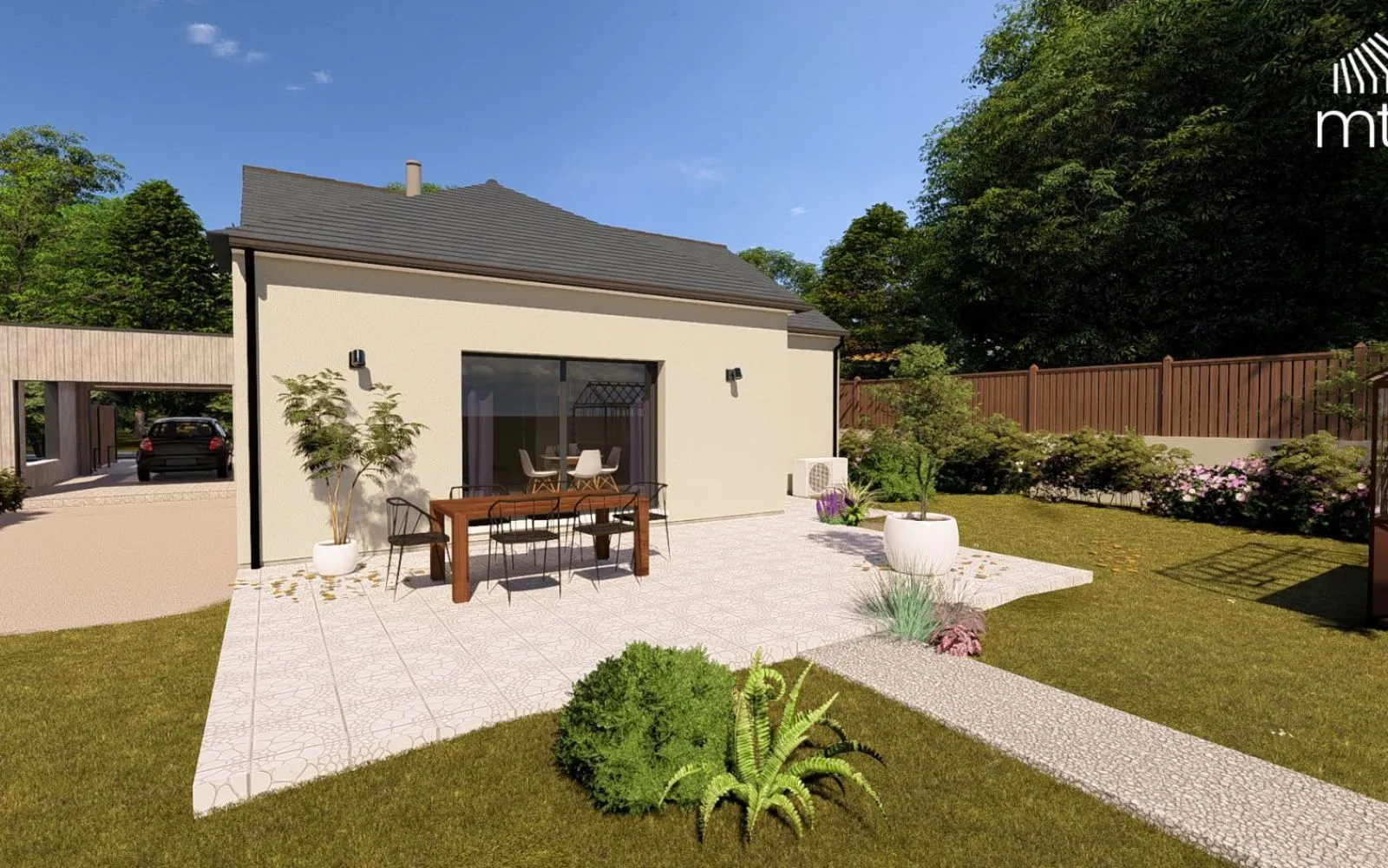 Maison 80.17 m² avec terrain à BELLIGNE (44) à Belligné — photo 2